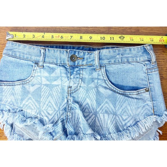 Billabong Sz 27 Denim Jean Cutoff Shorts Laneway - Picture 5 of 11